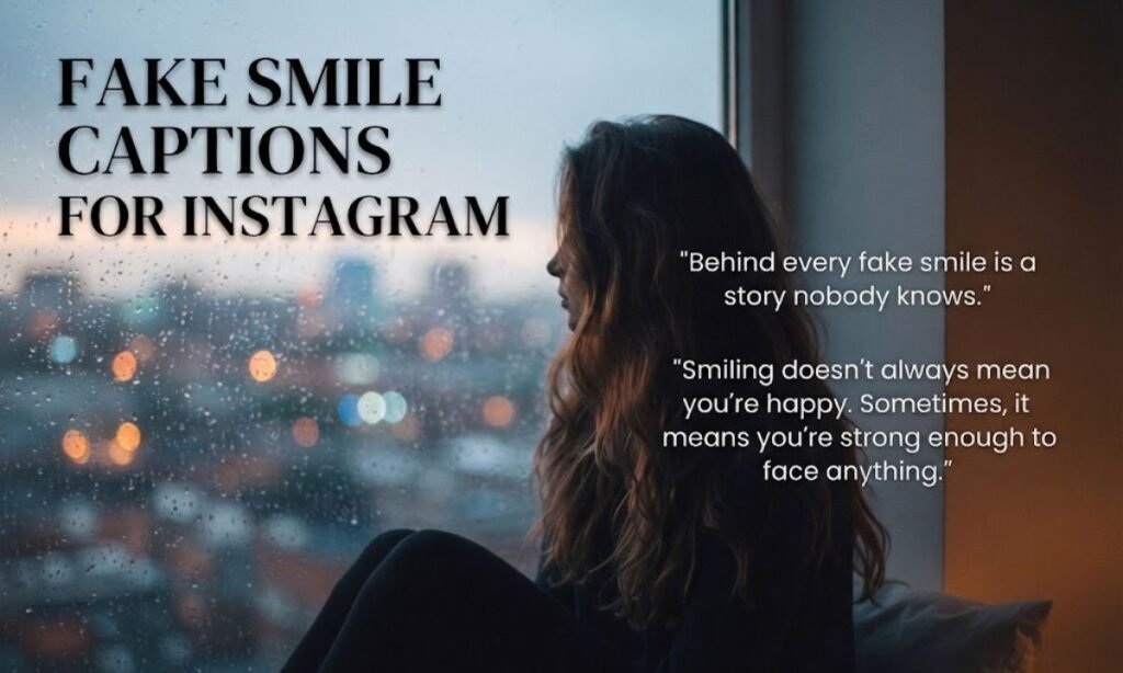 Fake Smile Captions for Instagram