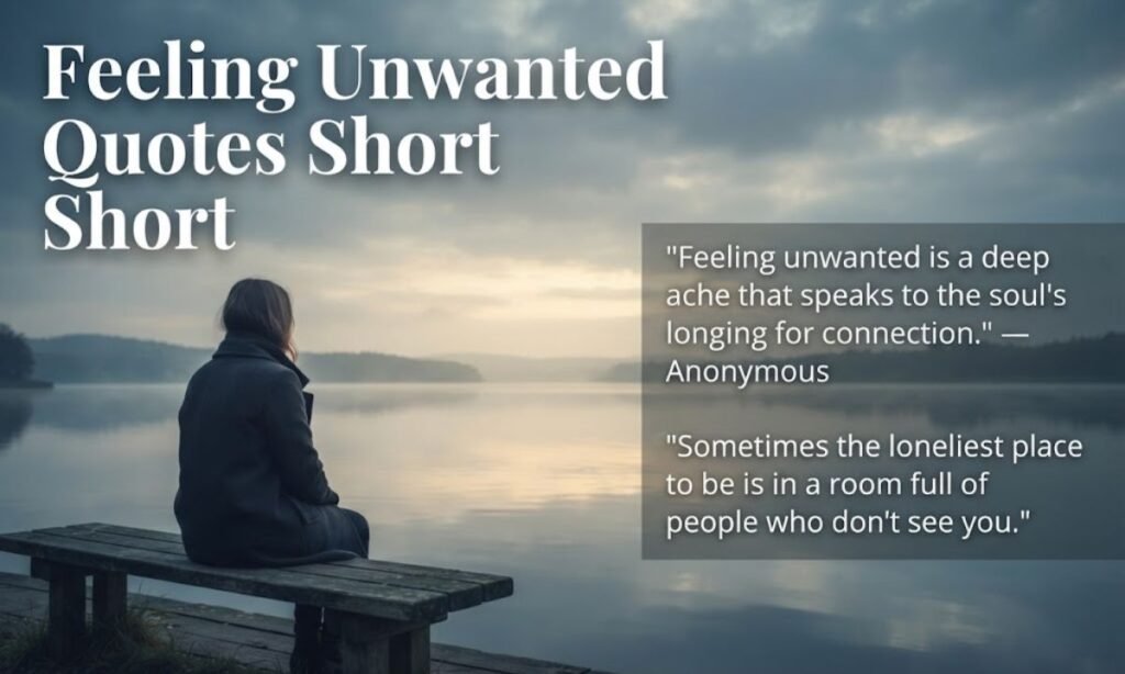Feeling Unwanted Quotes Short