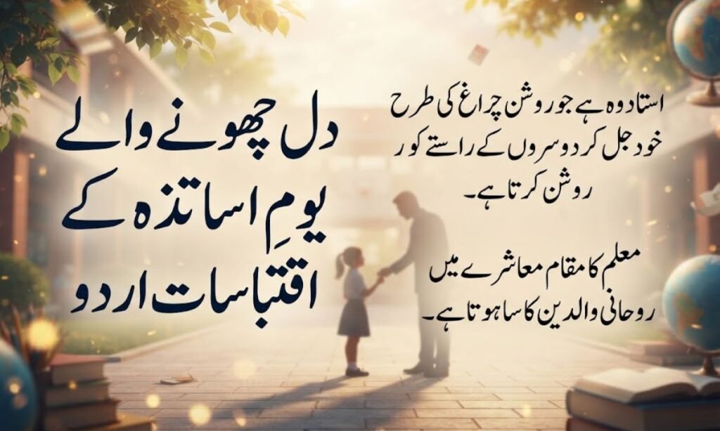 Heart Touching Teachers Day Quotes Urdu