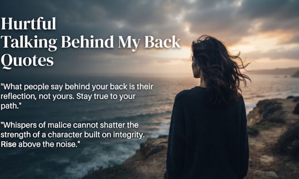 Hurtful Talking Behind My Back Quotes