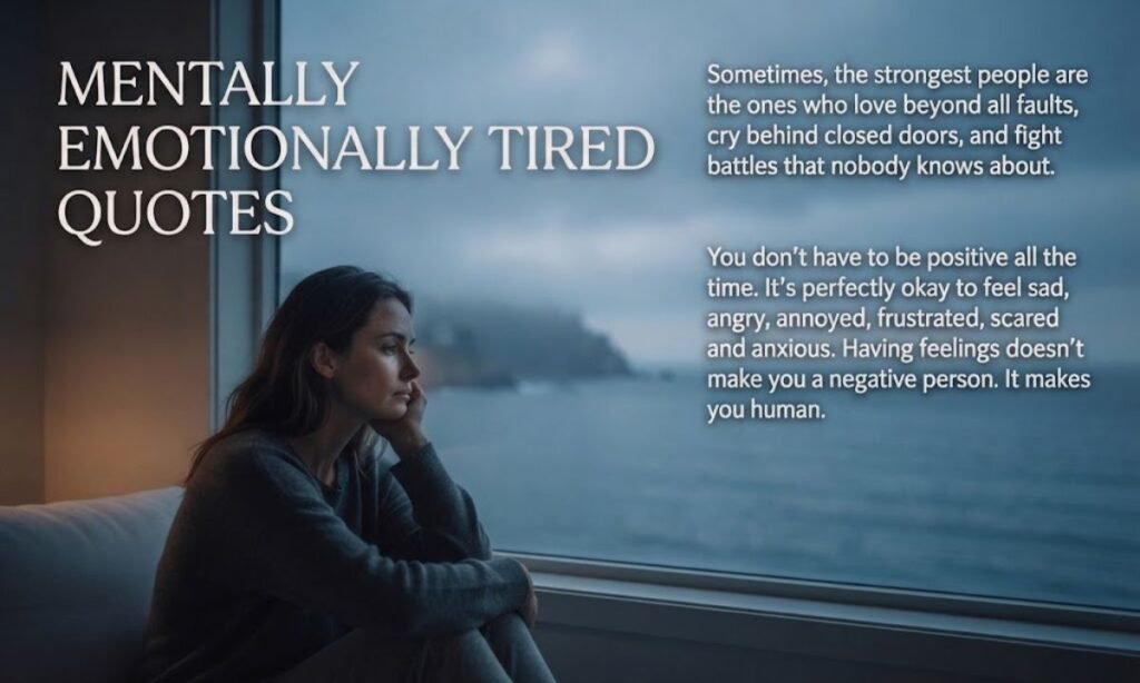 Mentally Emotionally Tired Quotes