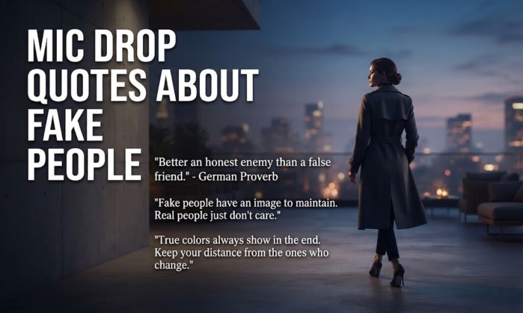 Mic Drop Quotes About Fake People