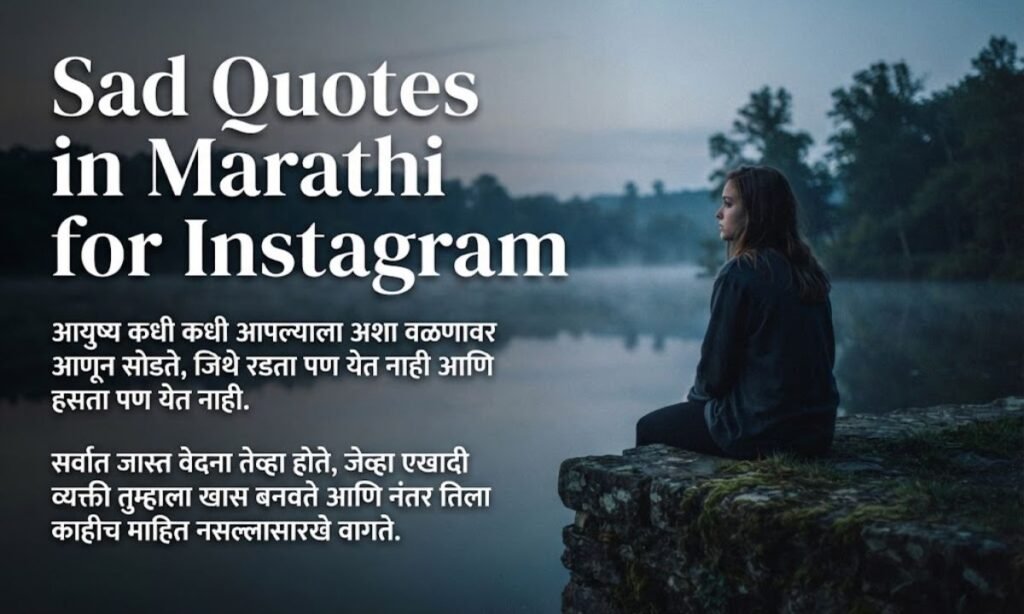 Sad Quotes in Marathi for Instagram