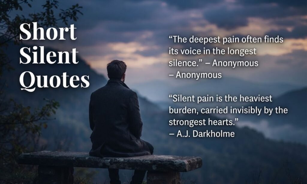 Short Silent Pain Quotes