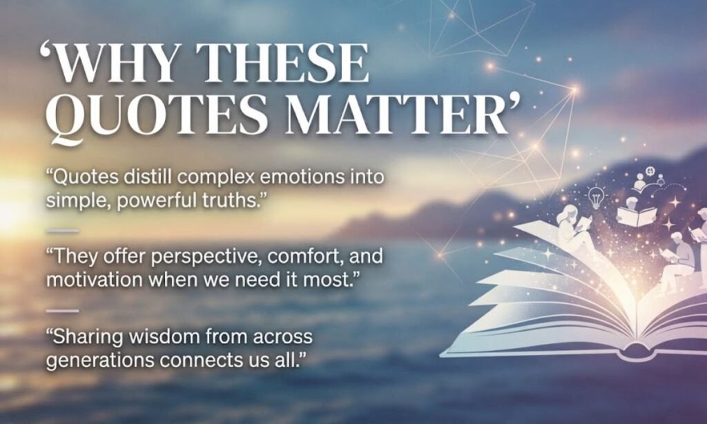 Why These Quotes Matter
