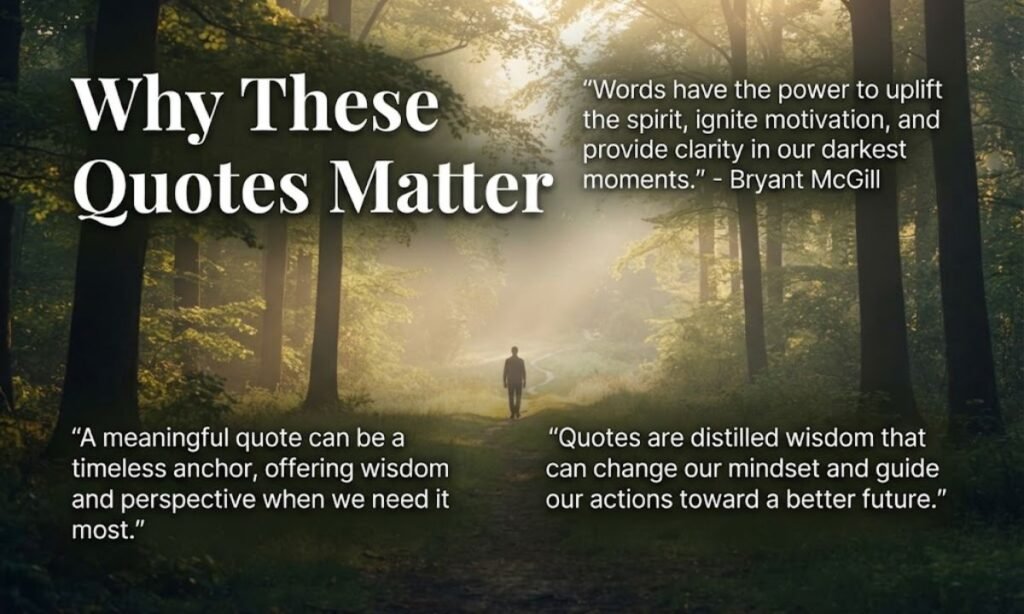 Why These Quotes Matter