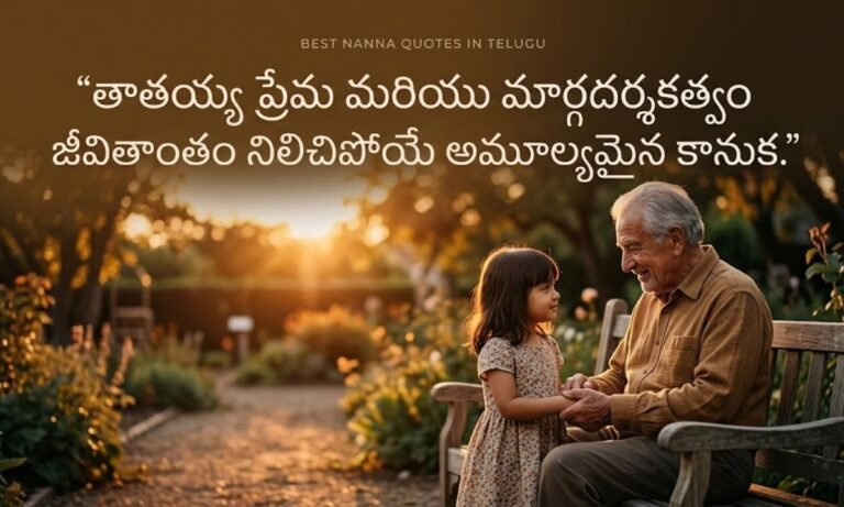 Best Nanna Quotes in Telugu