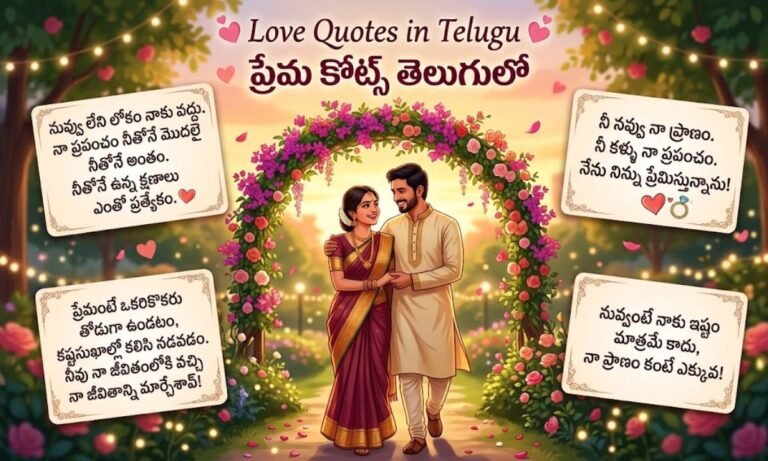 Love Quotes in Telugu