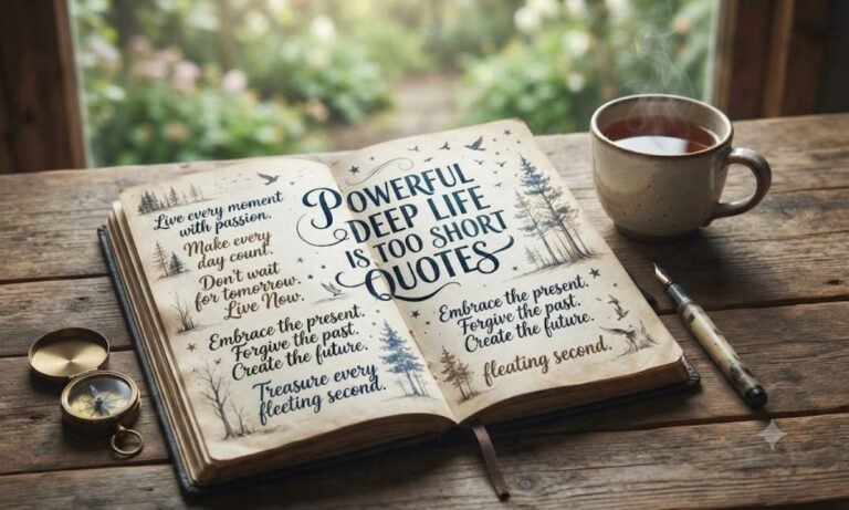 Powerful Deep Life Is Too Short Quotes