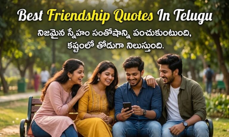 Best Friendship Quotes In Telugu