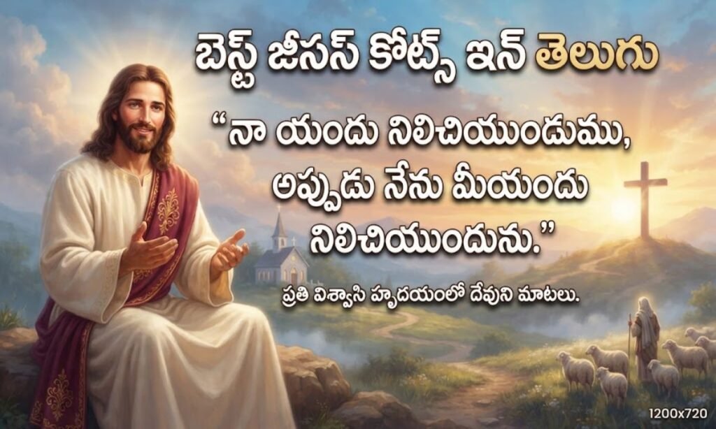 _Best Jesus Quotes In Telugu