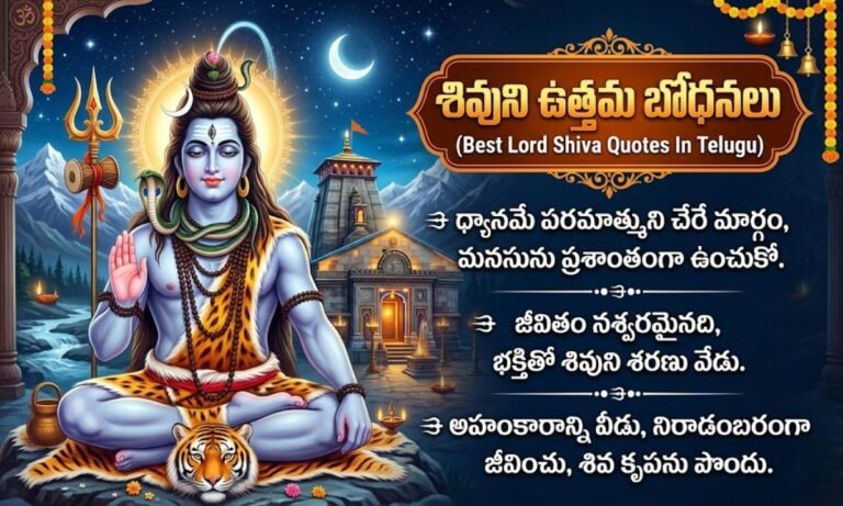 Best Lord Shiva Quotes In Telugu