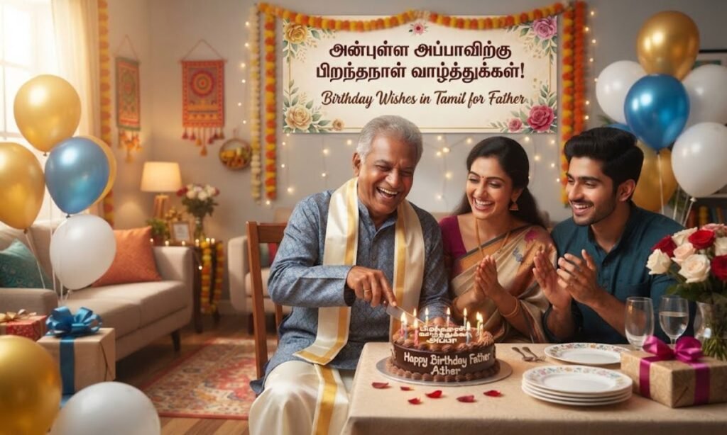 Birthday Wishes in Tamil for Father