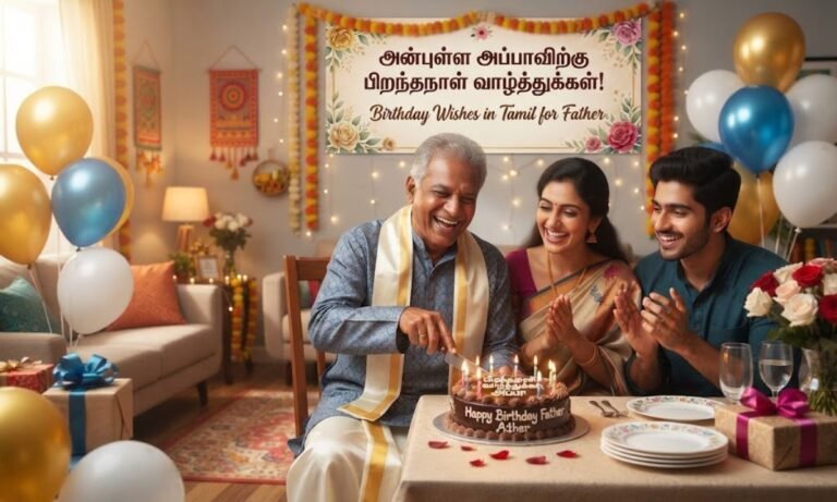 Birthday Wishes in Tamil for Father