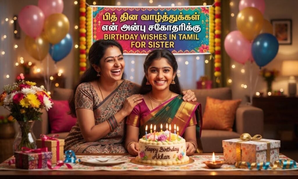 Birthday Wishes in Tamil for Sister