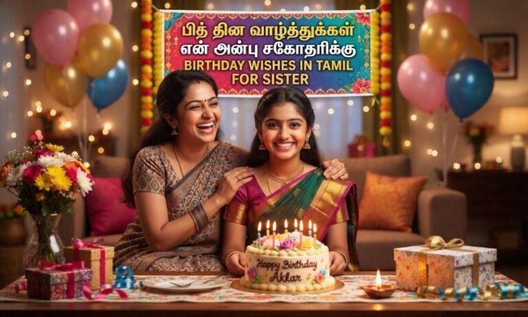Birthday Wishes in Tamil for Sister