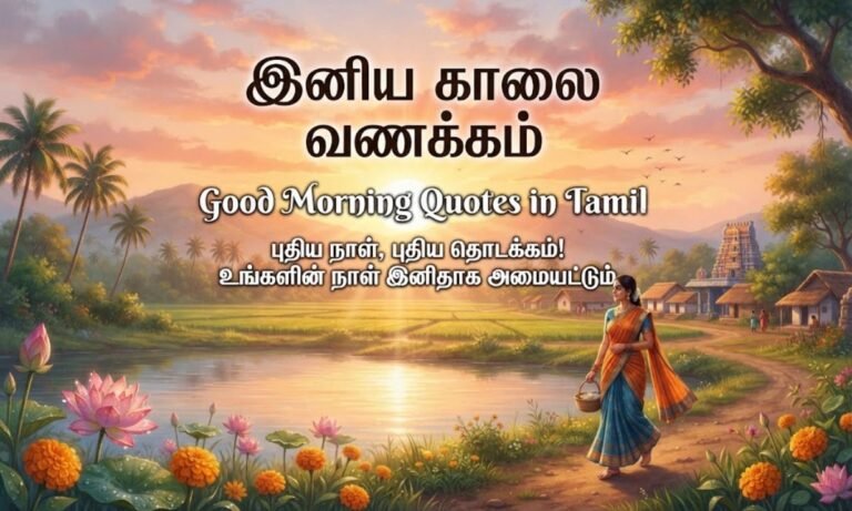 Good Morning Quotes in Tamil
