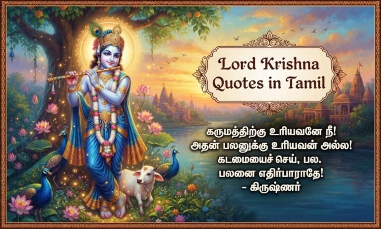 Lord Krishna Quotes in Tamil