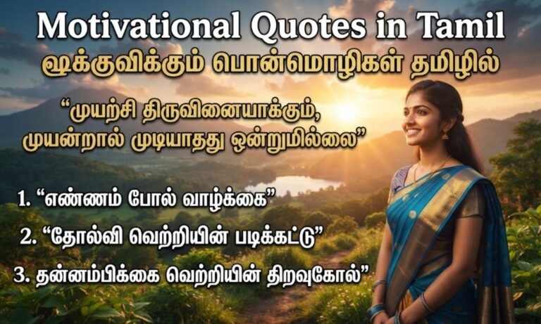 Motivational Quotes in Tamil