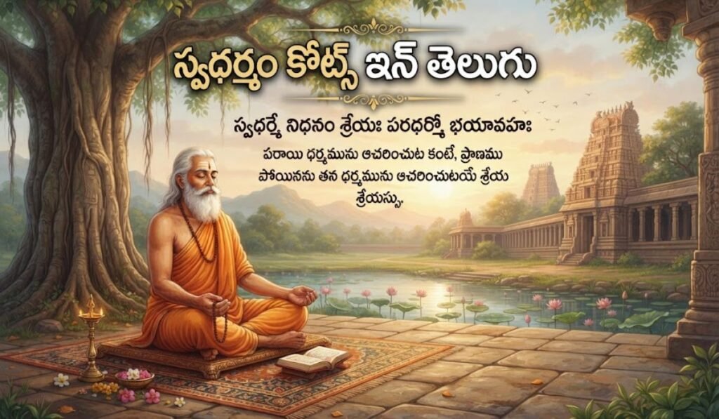Swadharmam Quotes In Telugu