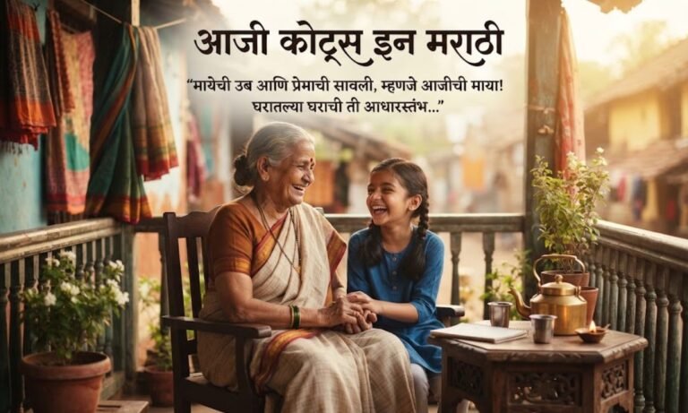 Aaji Quotes in Marathi