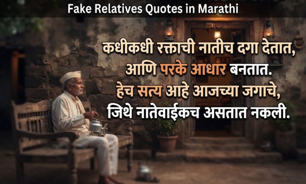 Fake Relatives Quotes in Marathi