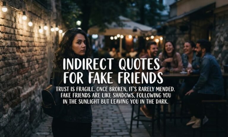 Indirect Quotes for Fake Friends