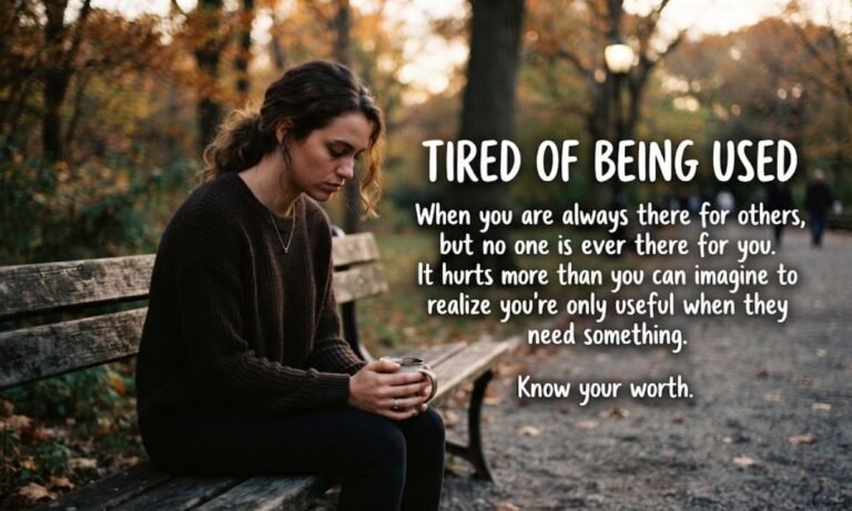 Tired of Being Used Quotes